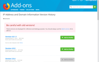 Jak obniżyć wersję dodatków Firefox