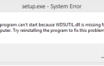 Brakuje metod naprawy Wdsutil.dll — Napraw błędy komputera