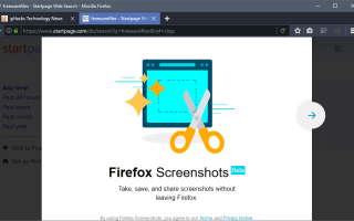 Jak włączyć lub wyłączyć nowe narzędzie do tworzenia zrzutów ekranu w Firefoksie