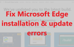 Napraw błędy instalacji i aktualizacji Microsoft Edge