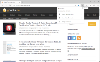 Jak dodać menu rozszerzeń do Microsoft Edge (Chromium)