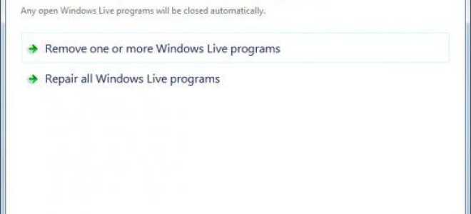Jak odinstalować program Windows Live Messenger