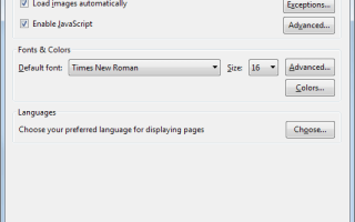 Jak wyłączyć JavaScript w przeglądarce Firefox