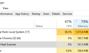 Host usługi: System lokalny (svchost.exe) Wysokie użycie procesora i dysku