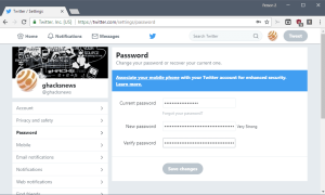 Jak zmienić hasło na Twitterze