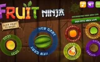 Windows 8, 10 Kontrola aplikacji: Fruit Ninja, popularna gra