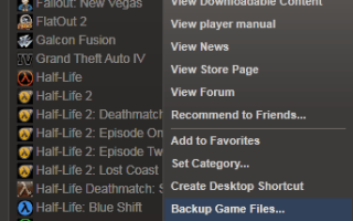 Jak wykonać kopię zapasową gier Steam