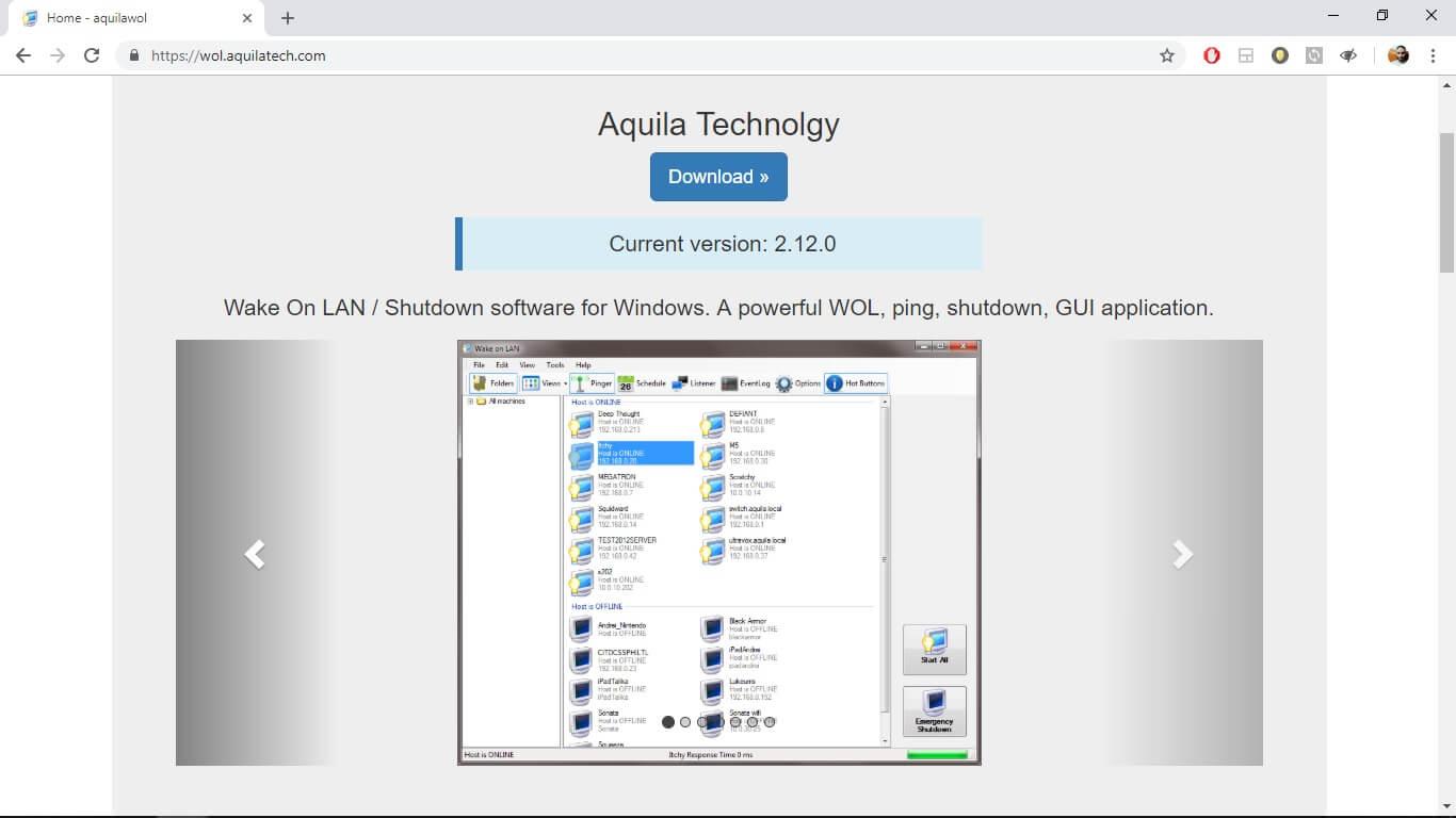 AquilaTech WOL