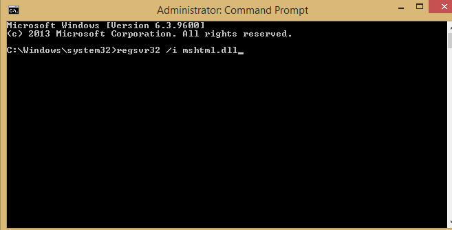 Zarejestruj się Nie znaleziono pliku mshtml.dll