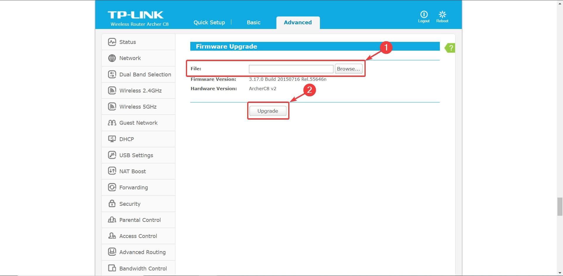 zaktualizuj oprogramowanie tp link Windows 10