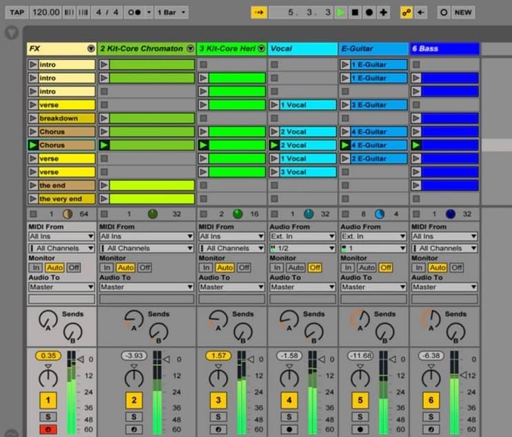 Oprogramowanie Ableton Live Music