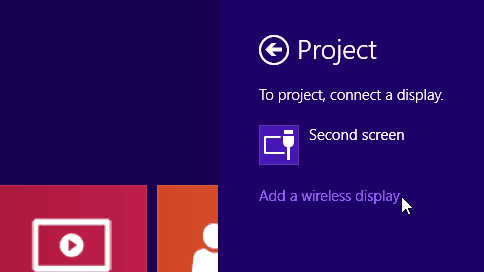 problem z projektorem Windows 8.1