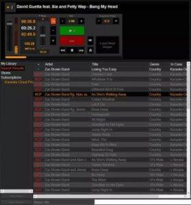 zrzut ekranu z pc dj karaoki