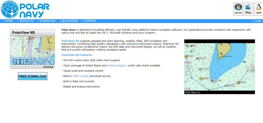 Polar Navy - oprogramowanie do nawigacji morskiej