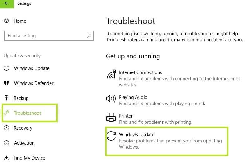 Błąd aktualizacji systemu Windows 10 0x80244022