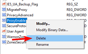 Mogą't connect to proxy server Windows 10 WiFi