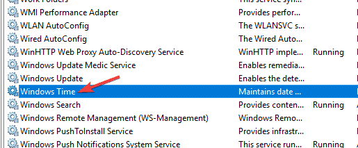 Usługa czasu systemu Windows nie została zainstalowana