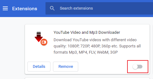 Rozszerzenie do Chrome's turn off button chrome continue where you left off not working