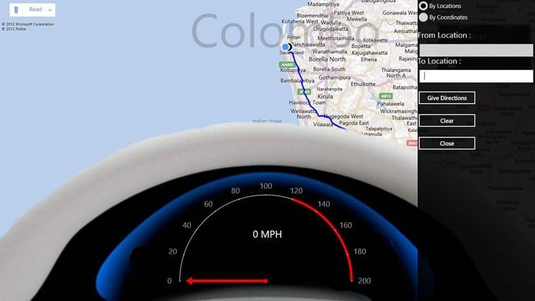 mapa Speedo Windows 8 aplikacja GPS