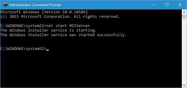 cmd-start-msiserver