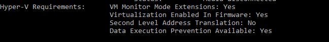 Nie udało się włączyć Hyper-V Windows 10
