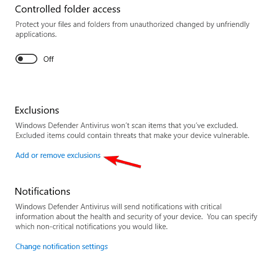 Szybkie skanowanie Windows Defender nie działa