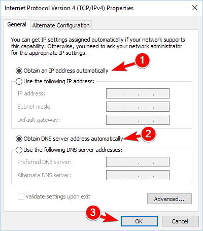 uzyskaj adres IP automatycznie konflikt adresów IP