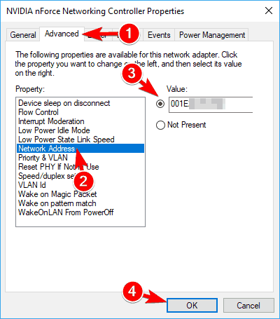 Ethernet nie't have IP configuration