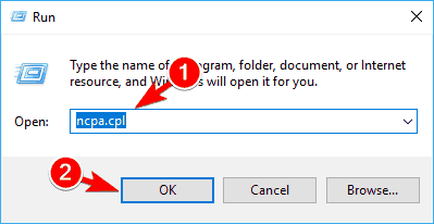 Ethernet nie't have a valid IP configuration Unidentified Network