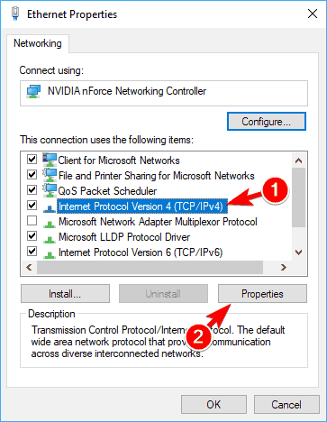 Ethernet nie't have a valid config