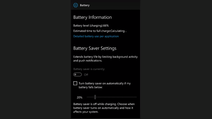 Oszczędzanie baterii Windows 10 Mobile