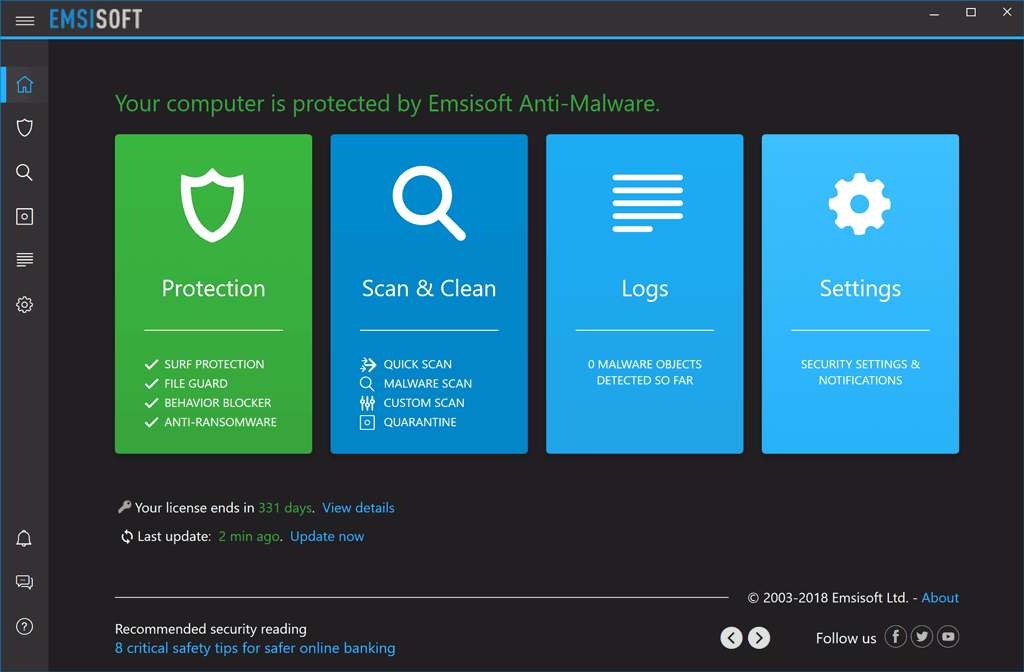 Antywirus z zaporą ogniową - Emsisoft Anti-Malware