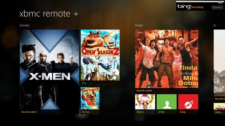 aplikacja Windows 8 xbmc