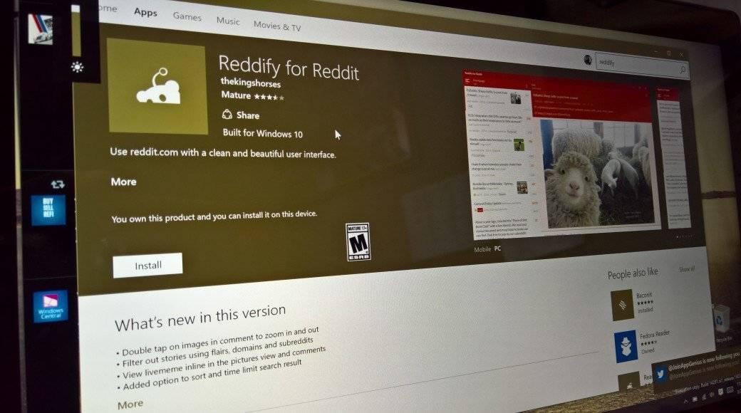 Reddify dla Windows 10