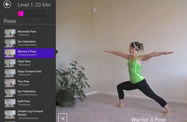Po prostu Yoga aplikacja fitness dla systemu Windows 10