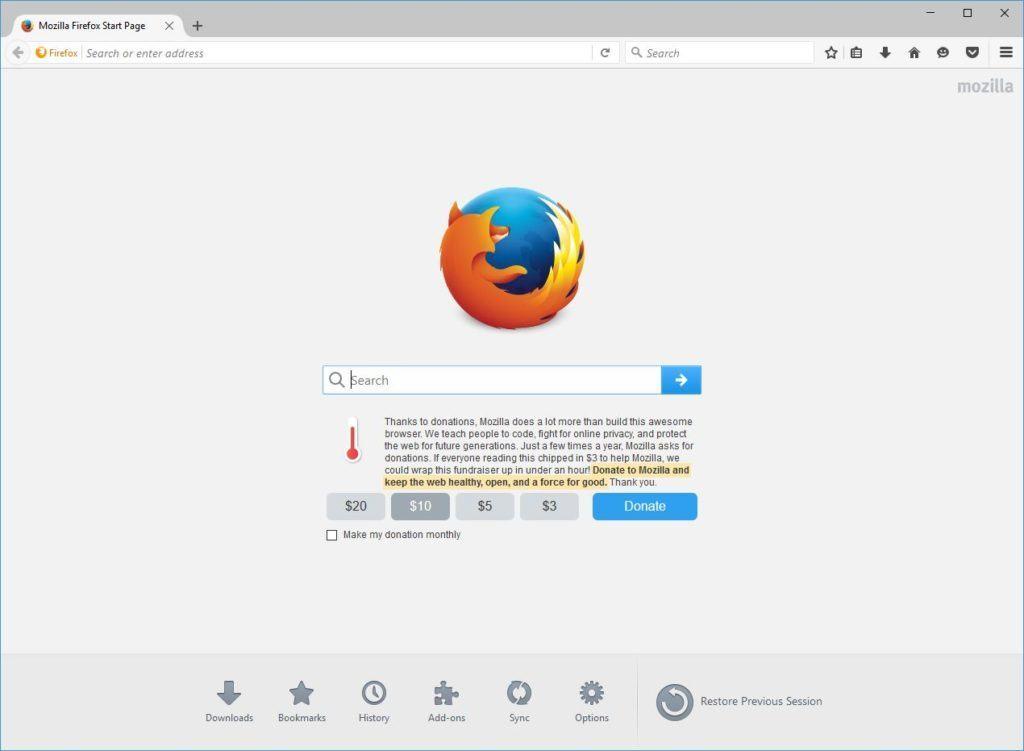 firefox wolnego oprogramowania