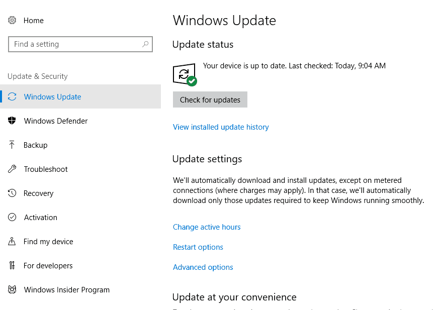 zainstaluj aktualizacje systemu Windows 10