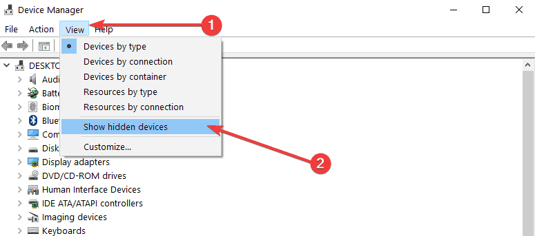 odinstaluj urządzenia Bluetooth