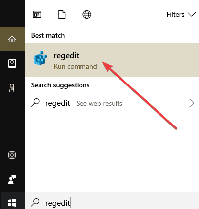 Regedit Windows 10