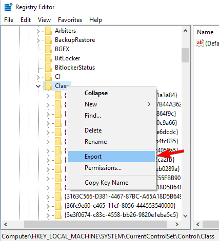 eksport rejestru Media Transfer Protocol nie działa