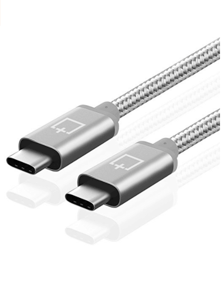 Kabel pleciony CablePlux USB Type C na Type-C 3.1 Gen1 (6,6 stopy / 2 m szary) z szybkim ładowaniem i dostarczaniem mocy