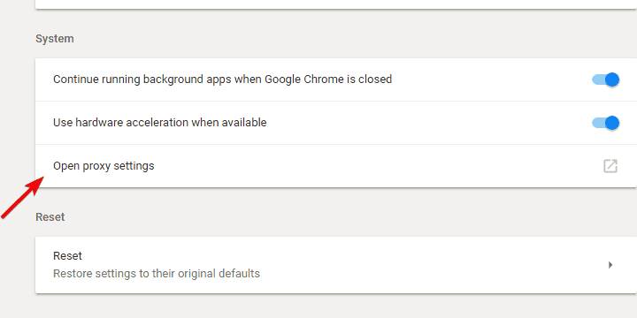 VPN nie działa z Chrome