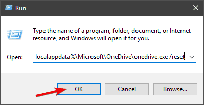 onedrive jest pełen błąd