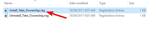 przejmij plik reg własności Windows 10 usuń rejestr znaku wodnego