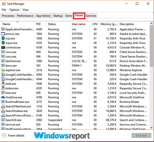 karta szczegółów Taskhost.exe Wysoki procesor