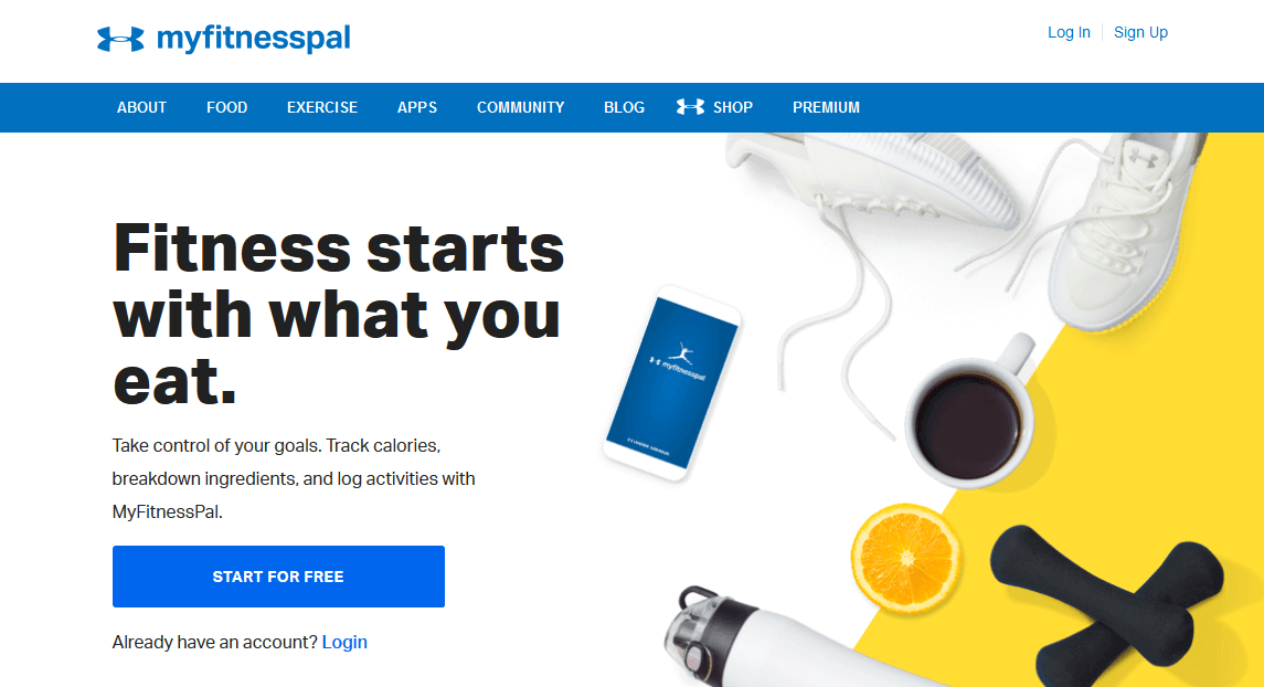 MyFitnessPal najlepsza aplikacja fitness dla wielu platform