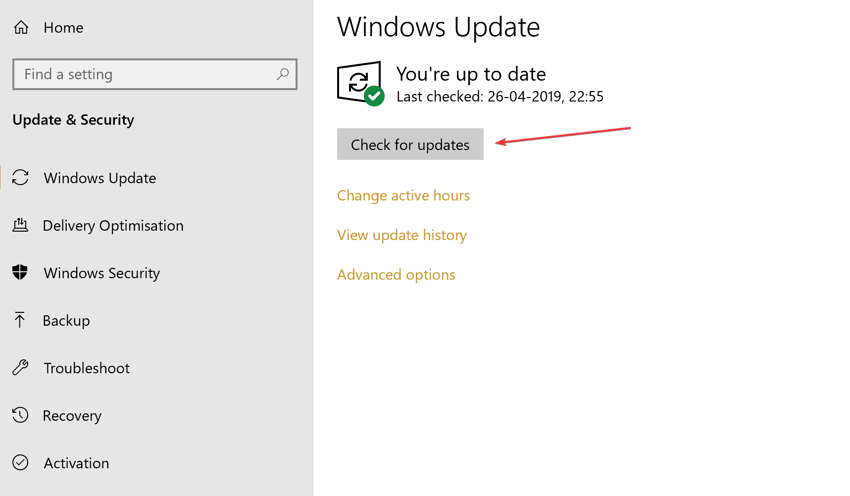 sprawdź dostępność aktualizacji systemu Windows nie robi't meet the minimum requirements for this update