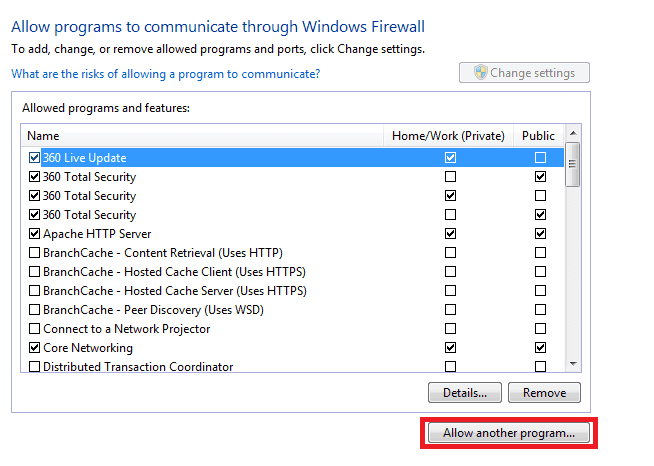 VPN nie działa w systemie Windows 7