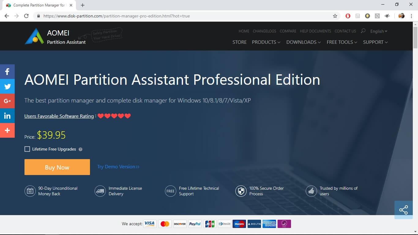 AOMEI Partition Assistant Pro