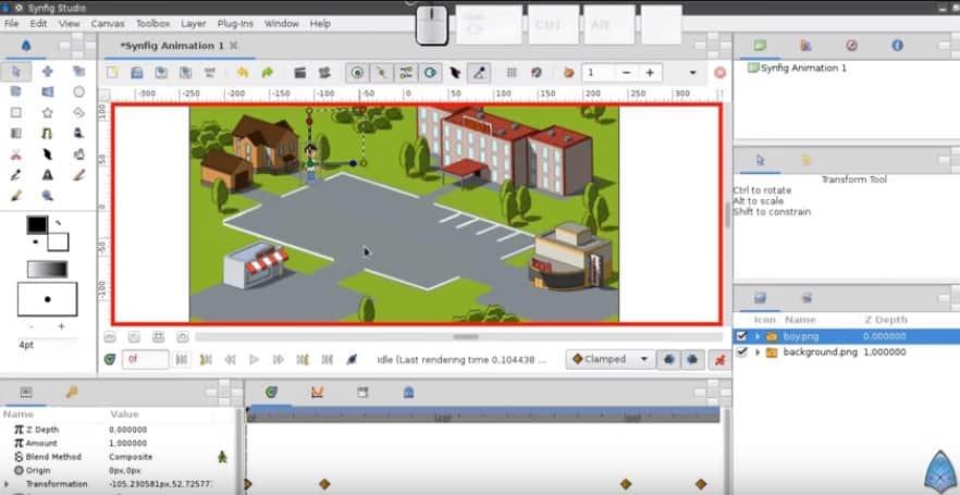 Oprogramowanie do animacji synfig studio 2